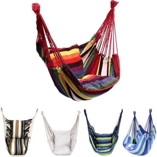 100cm x 130cm Outdoor Portable Patio Hanging Swing Chair Hammock Indoor Outdoor Nordic style Home Garden Hanging Hammock