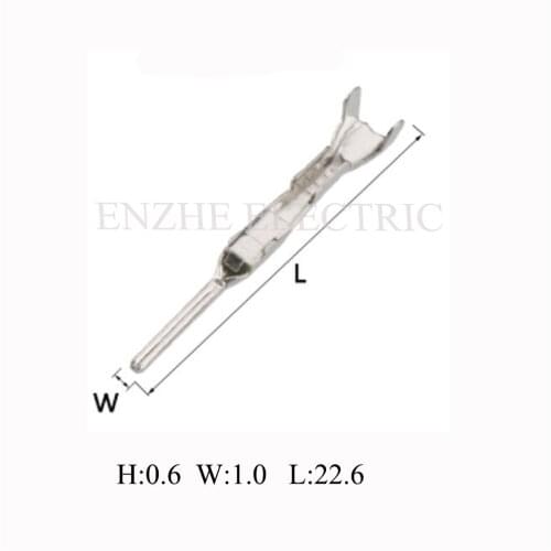 1000PCS brass male Terminals wire connector cable Plugs DJ613-G1*0.6A sockets brass terminal H62Y2