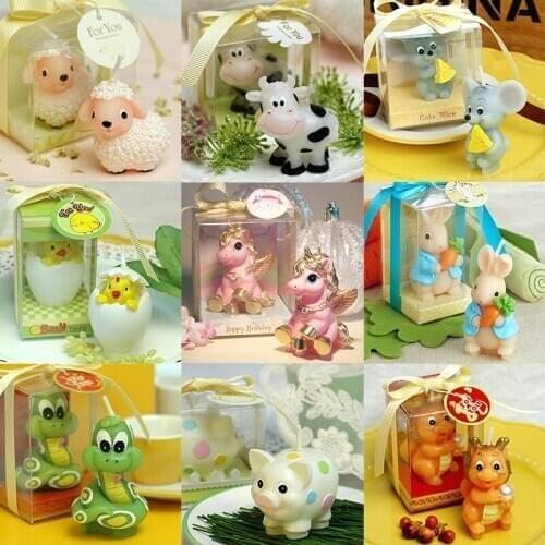 12 Zodiac Animal Cartoon Birthday Candle Mouse Cow Tiger Rabbit Dragon Snake Horse Sheep Monkey Chicken Dog Pig Creative