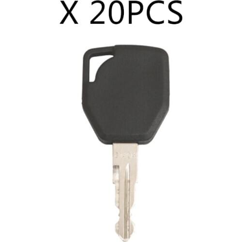20 Pcs Ignition Key 81404 Fit For Terex JCB Fermec Backhoe Start Switch Heavy Equipment