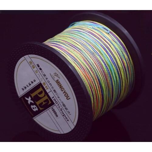 8 & 4 Strands Braided PE Fishing Line 1000m Multifilament Smooth Distant Throw Thread Sea Wedkarstwo Line Pesca Accesorios Mar