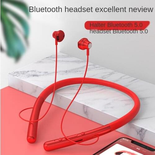 Wireless sports bluetooth headset hanging neck in-ear subwoofer is suitable for vivo, Apple, and Huawei long standby