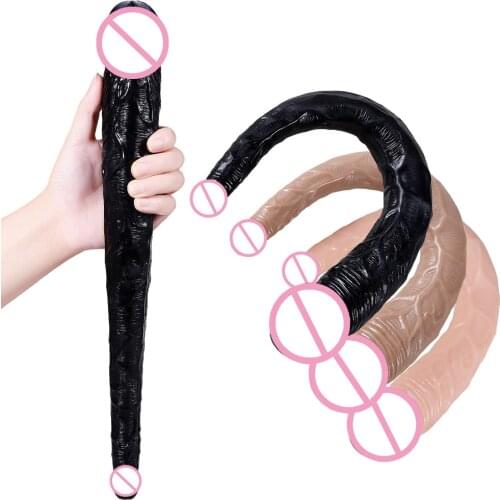 Flexible Soft Dildo Big Realistic Penis Huge Dildo Sex Toys For Women Double sided Dildo Huge Long Strapon Anal Vaginal Sex Shop