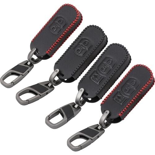 Wear-resistant Genuine leather Car Remote Key Case Cover For Mazda 2 3 6 Axela Atenza CX-5 CX5 CX-7 CX-9 2014 2015 2016