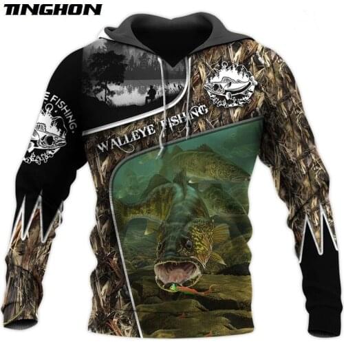 Fishing Camo 3D All Over Printed Hoodie For Men/Women Harajuku Fashion Animal hooded Sweatshirt Casual Jacket Pullover XS-7XL