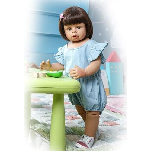 70CM huge Girl bebe reborn full vinyl silicone dolls model Christmas gift reborn toddler bonecas Brinquedos npk doll