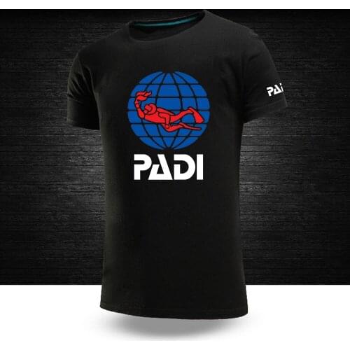 2021 Scuba driver Padi New Custom Comfortable Summer Solid Color 100%Pure Cotton Tops Printed Casual Short Sleeve T-Shirts