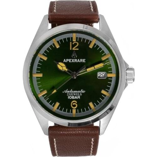 Official Monopoly Mens Business Diving Watch Sapphire Glass Luminous Waterproof Japan Nh35a Retro Automatic Mechanical Watch