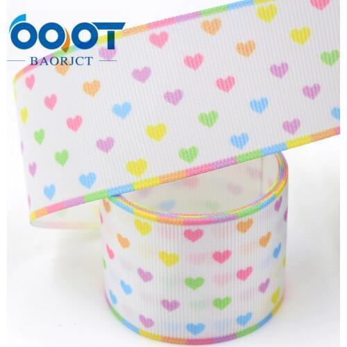 OOOT BAORJCT I-19508-1180,38mm,10yards Cartoon Thermal transfer Printed grosgrain Ribbons,bow cap DIY accessories decorations