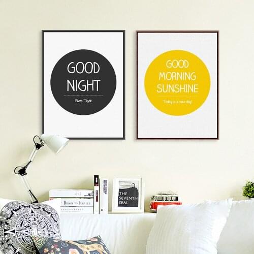 English Poster Euro American Minimalist Room Decoratice Painting Mural wall pictures for living room Office Company Hotel Hall