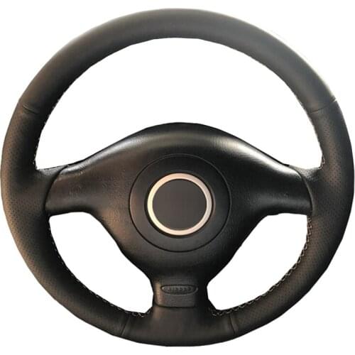 Hand Sewing Car Steering Wheel Cover Wrap Leather Suede For Volkswagen VW Golf 4 (IV) Passat B5 Passat Variant Polo Bora Sharan