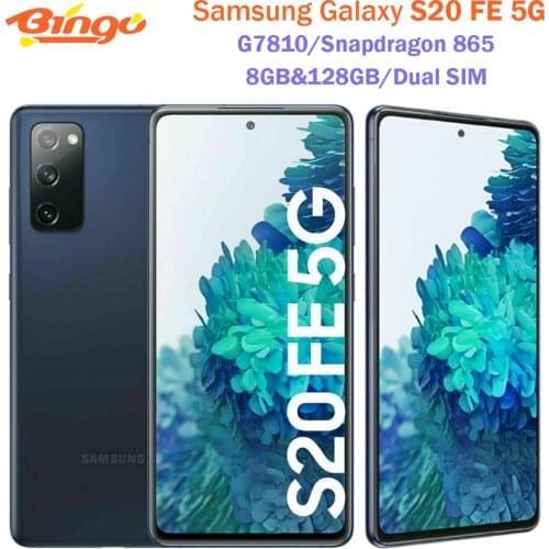 Samsung Galaxy S20 FE 5G G7810 Octa Core Snapdragon 865 6.5" 8GB&128GB Dual SIM 32MP&8MP&Dual 12MP Original Cell Phone NFC