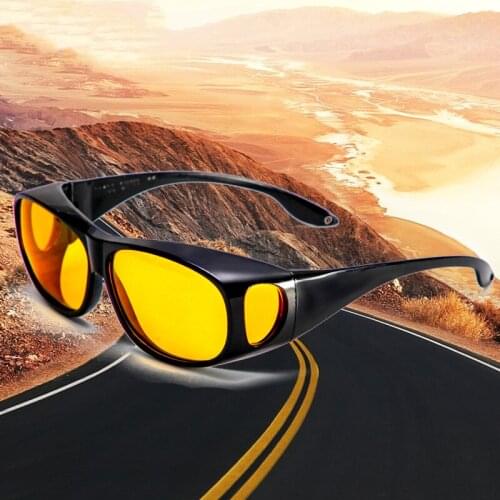 Car Night Sunglasses Night Driving Glasses Driver Goggles Unisex HD Sun Glasses UV Protection Cycling Eyewear Motocross Goggles