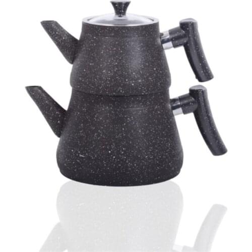 Turkish Teapot Kettle Handmade 3 Pieces Kitchen Tea Set Traditional Tea Coffee Boiler Plastic Handle Gift Turkish tea