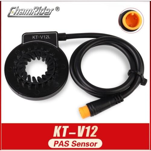 Waterproof connector Plug PAS Pedal Assist Sensor KT-V12L 6 Magnets Dual hall sensors 12 Signals