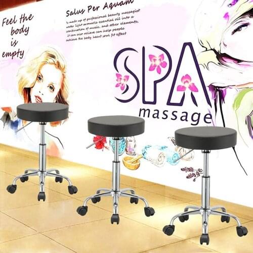 Chair Barber Wheel stool stool rolling barber chair Adjustable Barber Chairs Hydraulic Rolling Swivel Stool Chair Salon Spa Bar