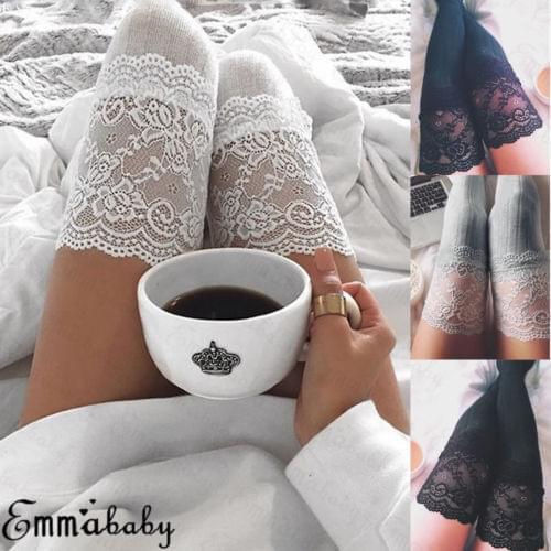 Womens Stockings Warm Thigh High Over the Knee Socks Long Cotton Lace up Stockings medias Winter Sexy Stockings