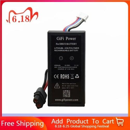1/2pcs New GiFi Power Parrot Disco Drone Battery 11.1V 4050mAh Li-po Battery For Parrot Disco RC Drone Parrot Disco Battery Wb