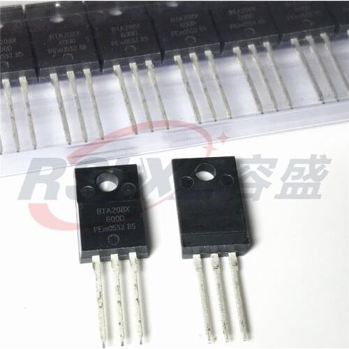 10pcs/lot new original BTA208X-600D BTA208X-600 BTA208X600D 8A 600V TO-220F
