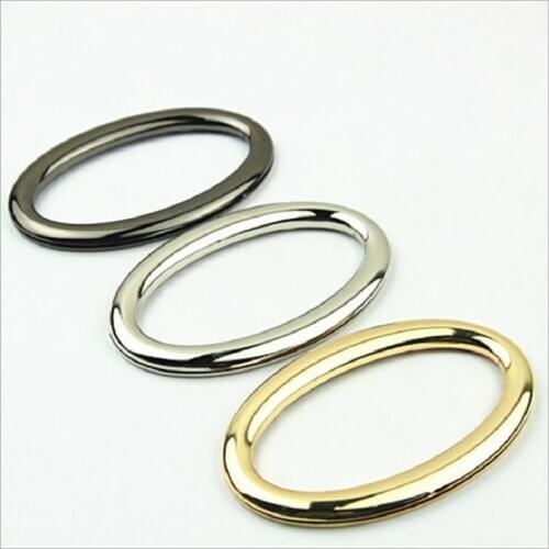 10pcs/lot oval metal handle, eyelet storage frame, metal portable, luggage, handbags, leather hardware accessories