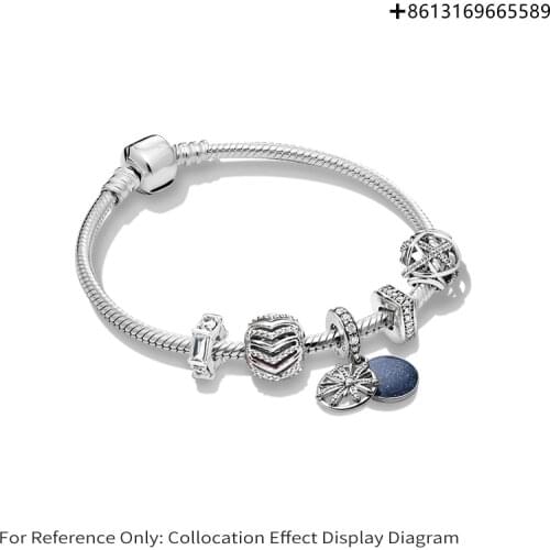 100% 925 Sterling Silver Original Replica 1:1 Dazzling Wish Bracelet Manufacturers Direct Batch Free