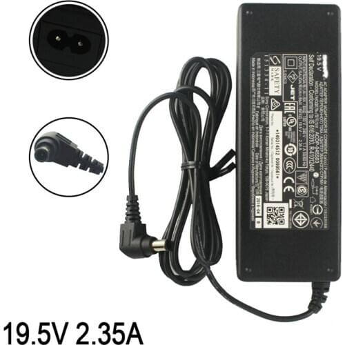 19.5V 2.35A AC Adapter For Sony ACDP-045S02 ACDP-045S03 Power Supply