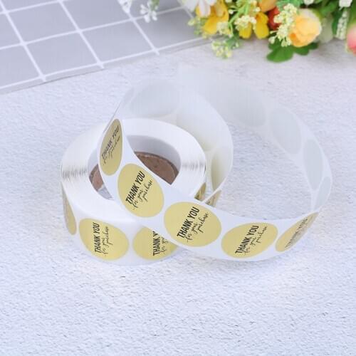 500pcs THANK YOU For Your Purchase Stickers Package Seal Labels Scrapbooking