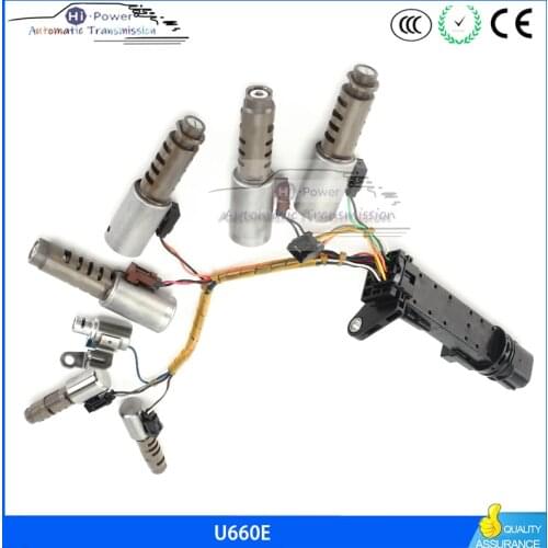 Transmission Solenoid Kit W/Harness U660E for Toyota CAMRY/ALPHARD/AVALON/BELDE automatic transmission tools oto aksesuar