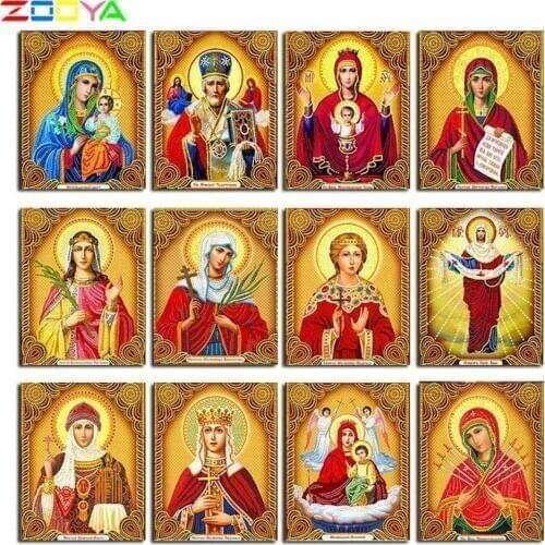 Diamond Embroidery Icons Religion Diamond Mosaic Painting DIY 5D Matrona Craft Crystal Pattern Rhinestones Sale Decor Gift CH212