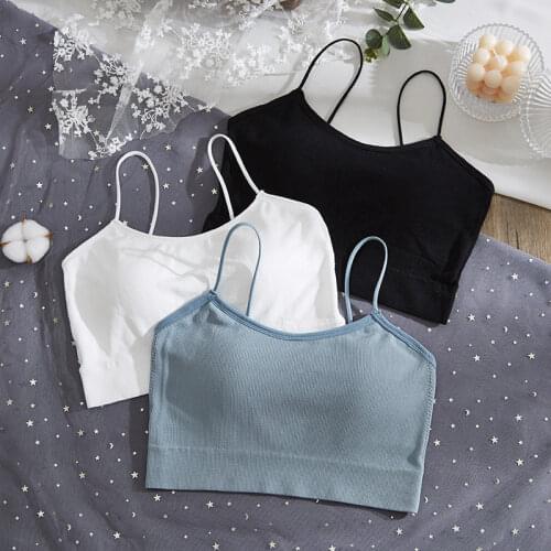 Seamless Camisole Push Up Bras Crop Top Women Sexy Lingerie Top Wireless Tank Top Sexy Bralette Cropped Comfort Top Camis