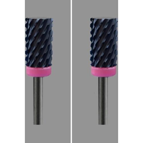Black Ceramic Nail Drill Bit-2Pcs/Lot - Lager Barrel Bit - (1078.066)