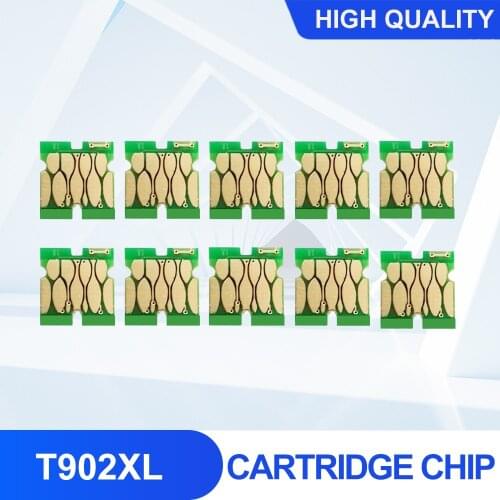 T902XL Compatible ink cartridge chip for Epson WorkForce Pro WF-C5290 5790 5210 5710 Printer 4PCS