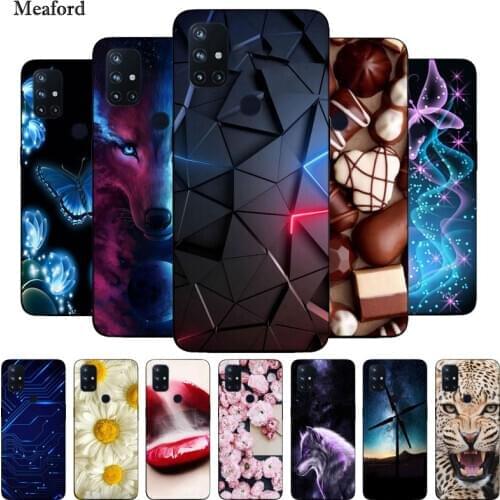 For OnePlus Nord N10 5G Case Black Bumper Silicone TPU Soft Phone Cover For One Plus Nord N10 N 10 Case Cartoon Funda 1+Nord N10