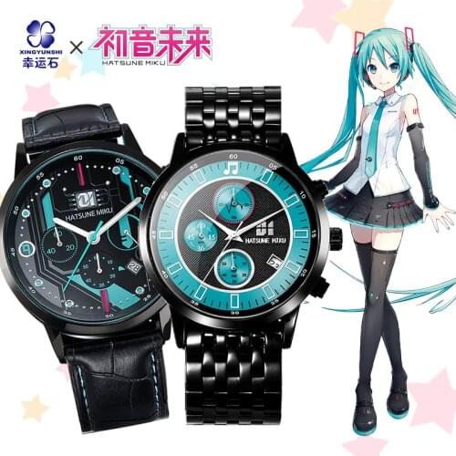 Hatsune Miku Anime Watch Waterproof Manga Role Kagamine Action Figure Cosplay Vocaloid Watches