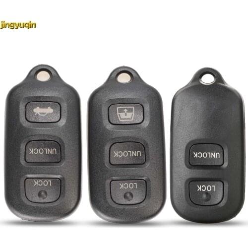Jingyuqin 30pcs Remote Car Key Fob Shell For TOYOTA RAV Cruiser 4Runner Camry Celica Echo Highlander 3B New Fob Case