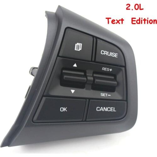 Steering Wheel Button For Hyundai ix25 (creta) 2.0L Steering Wheel Cruise Control Buttons Only TEXT RIGHT Side