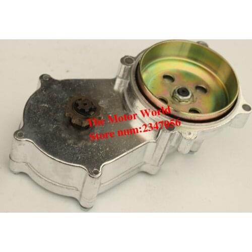 Double stranded chain polishing Reduction Gear Box for 2 stoke mini dirt bike, Quad use 11 tooth 49CC Engine spare parts