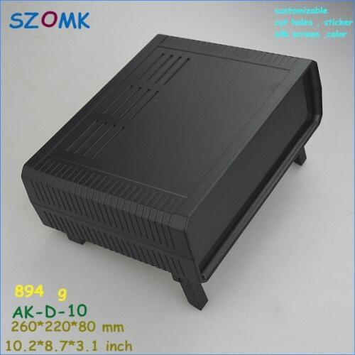 Abs plastic case electronics device box desk-top enclosure (4 pcs) 260*220*80mm plastic box distribution box switch box