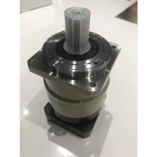 8 arcmin Helical gear planetary reducer gearbox 15:1 to 100:1 for 80mm 750W AC servo motor input shaft 19mm
