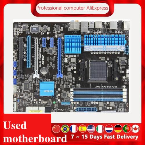 For ASUS M5A99X EVO Motherboard Socket AM3+ For AMD 990FX Original Desktop Mainboard SATA III Used Mainboard
