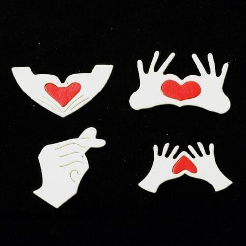 Gesture Metal Cutting Dies Stencils for DIY Scrapbooking/photo album Decorative Embossing DIY Paper Cards