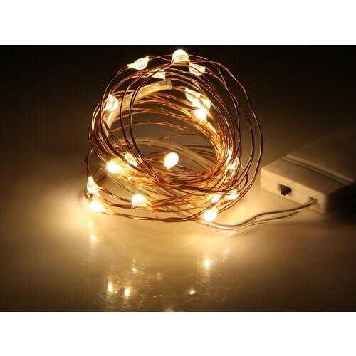 100pcs Fairy Lights Mini Firefly String Light 2m 20 LED Waterproof Micro Copper Wire Light for Indoor Decorate Wedding Party DIY