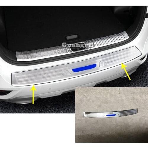 Sticker Cover Styling External Rear Bumper Protection Trunk Trim Stainless Steel Plate Pedal For Kia Sportage KX5 2019 2020 2021