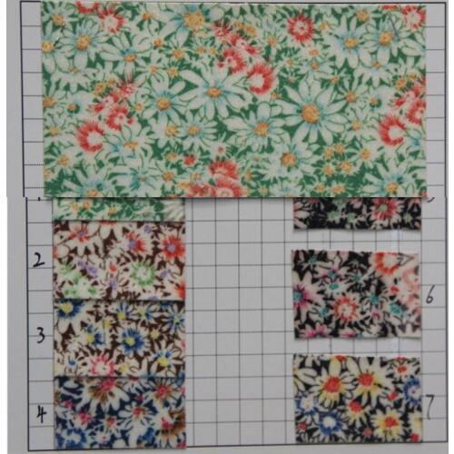 New fashion flower glitter fabric artificial PU leather fabric material wholesale