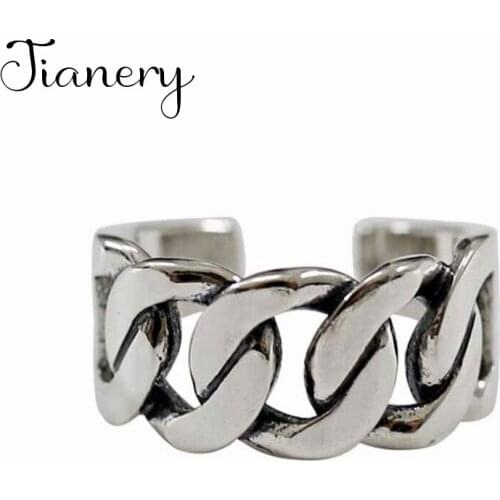 New Gothic Men Hollow Chains Rings For Women Jewelry Birthday Gift Romantic Wedding Engagement Drop Shipping 2021