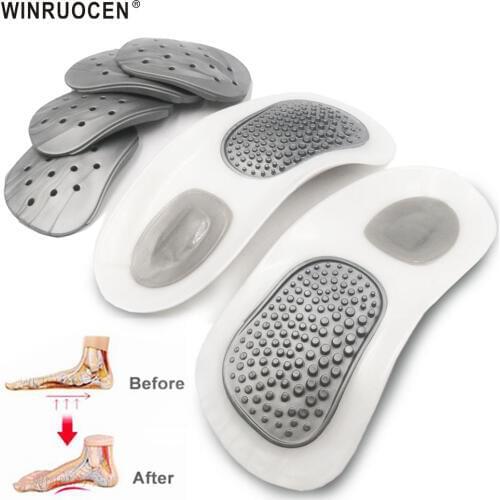 WINRUOCEN 1 Pair High Quality Orthopedic Insole Childrens adult Flat Foot Insoles