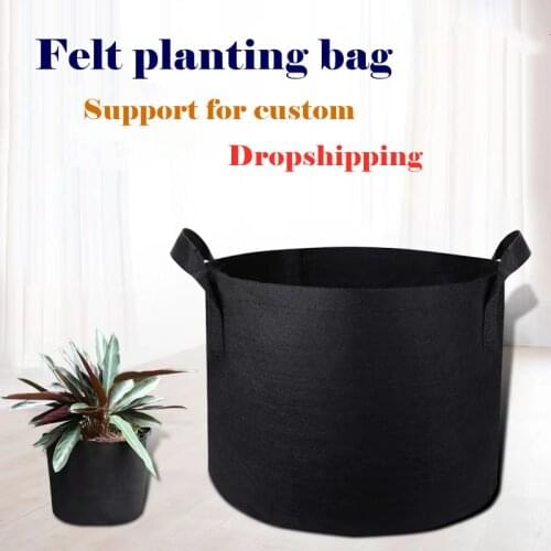 2/3/5/7/10 Gallon Plant Growing Plant Bag With Handle Vegetable Flower Fabric Seed Pot Eco-Friendly Ventilate Garden Tools