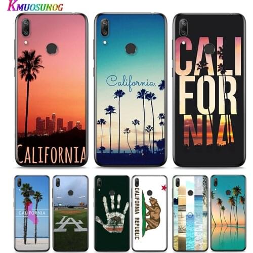 Travel Los Angeles California For Huawei P Smart 2021 2020 Z S Mate 40 RS 30 20 20X 10 Pro Plus Lite 2019 Silicone Phone Case