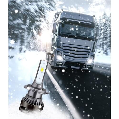 2Pcs 24V truck H1 H7 H11 110W 20000LM COB LED Car Headlights Conversion Globes Bulbs Beam 6000K White Car Led Light DC 9V-32V