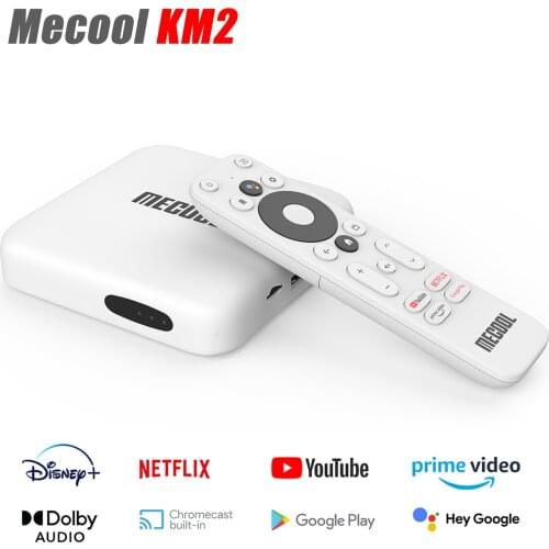 Mecool KM2 Netflix 4K Android 10.0 TV Box Amlogic S905X2 2GB DDR4 8GB SPDIF Ethernet WiFi Prime Video HDR 10 Widevine L1 TVBOX